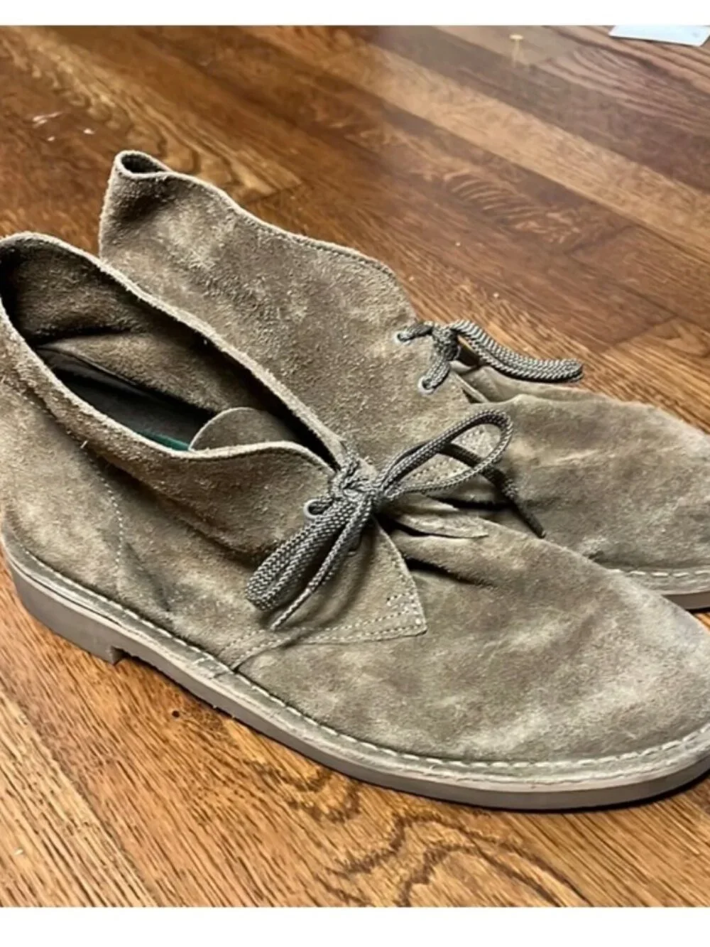 Clarks Desert Boots Men's Suede Taupe Size 11 Ortholite